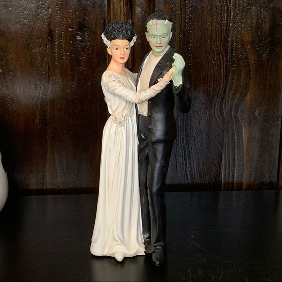 VHTF Frankenstein & Bride Dancing Figurine 14.5” - Picture 2 of 16